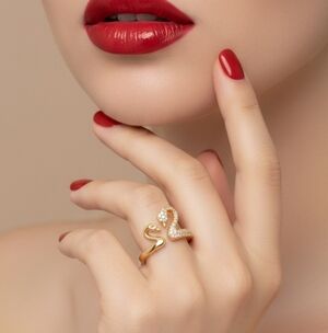 Swan Love ❤️ 🦢Gold Ring